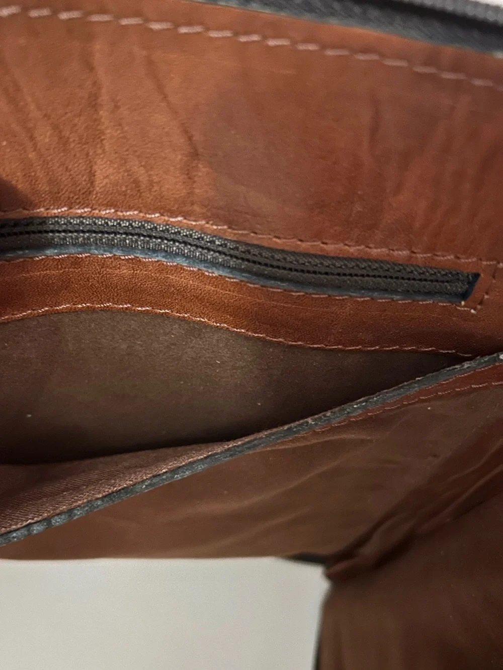 Vintage Jimenez H. Piel Locking Leather Messenger Bag Portfolio Briefcase w/Keys
